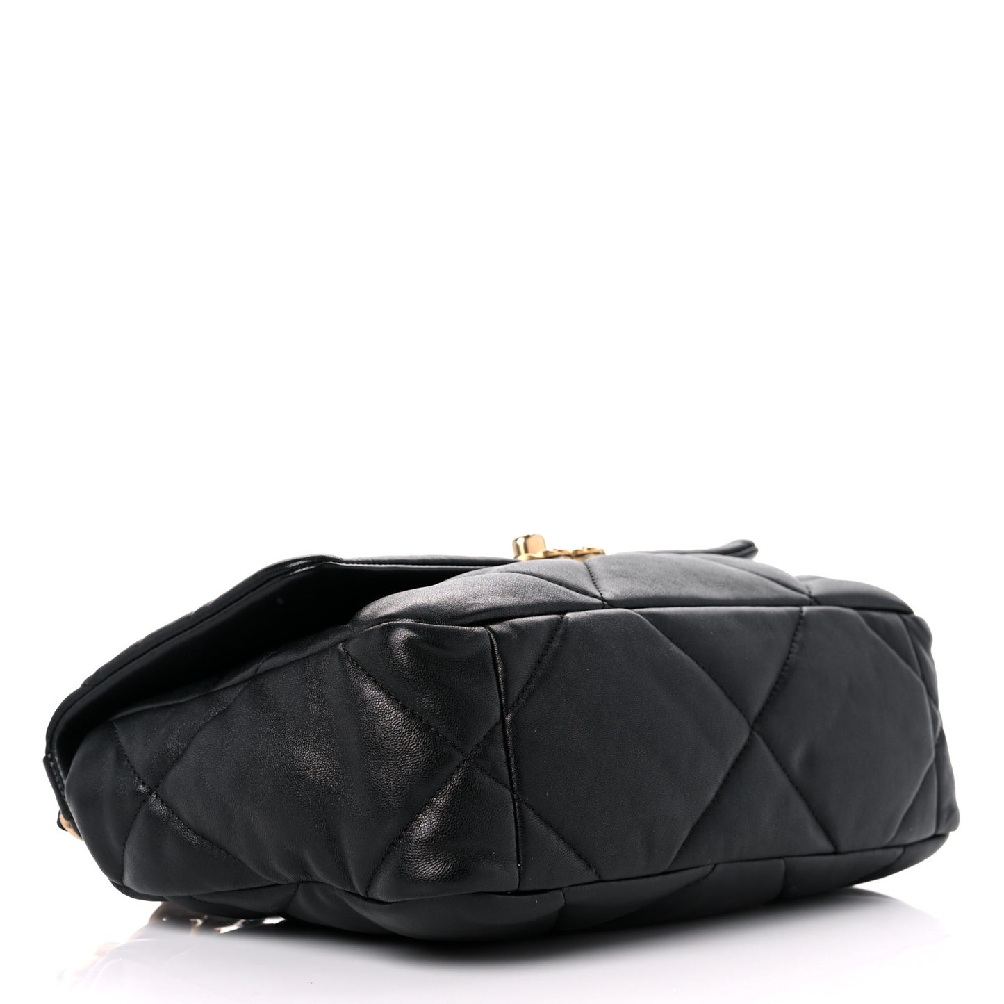 Lambskin Quilted Medium Chanel 19 Flap Black