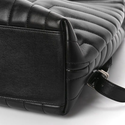 Saint Laurent Calfskin Y Quilted Monogram Medium Loulou Backpack Black 7 of 7