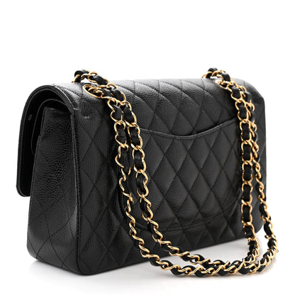Chanel Caviar Quilted Medium Double Flap Black 3 of 11
