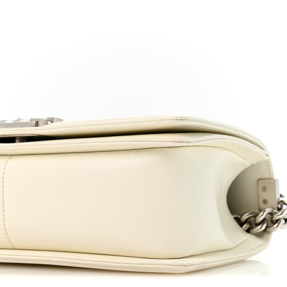 Chanel Lambskin Quilted Medium Boy Flap White 10 of 11