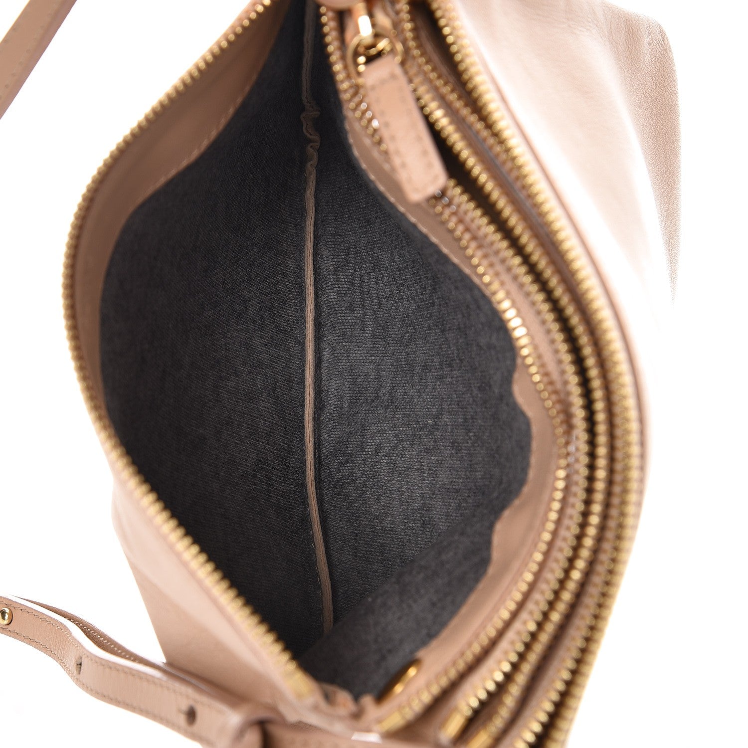 Celine Lambskin Small Trio Crossbody Bag Beige 6 of 11