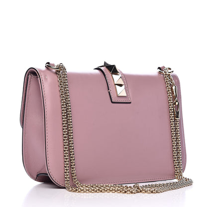 Valentino Garavani Vitello Medium Glam Lock Rockstud Flap Water Rose 3 of 11