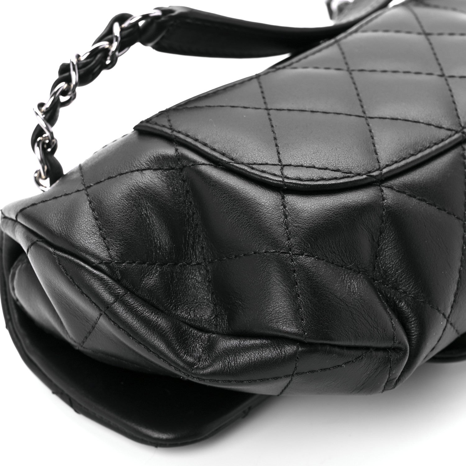 Chanel Calfskin Quilted CC Uniform Flap Belt Bag Black 12 of 13