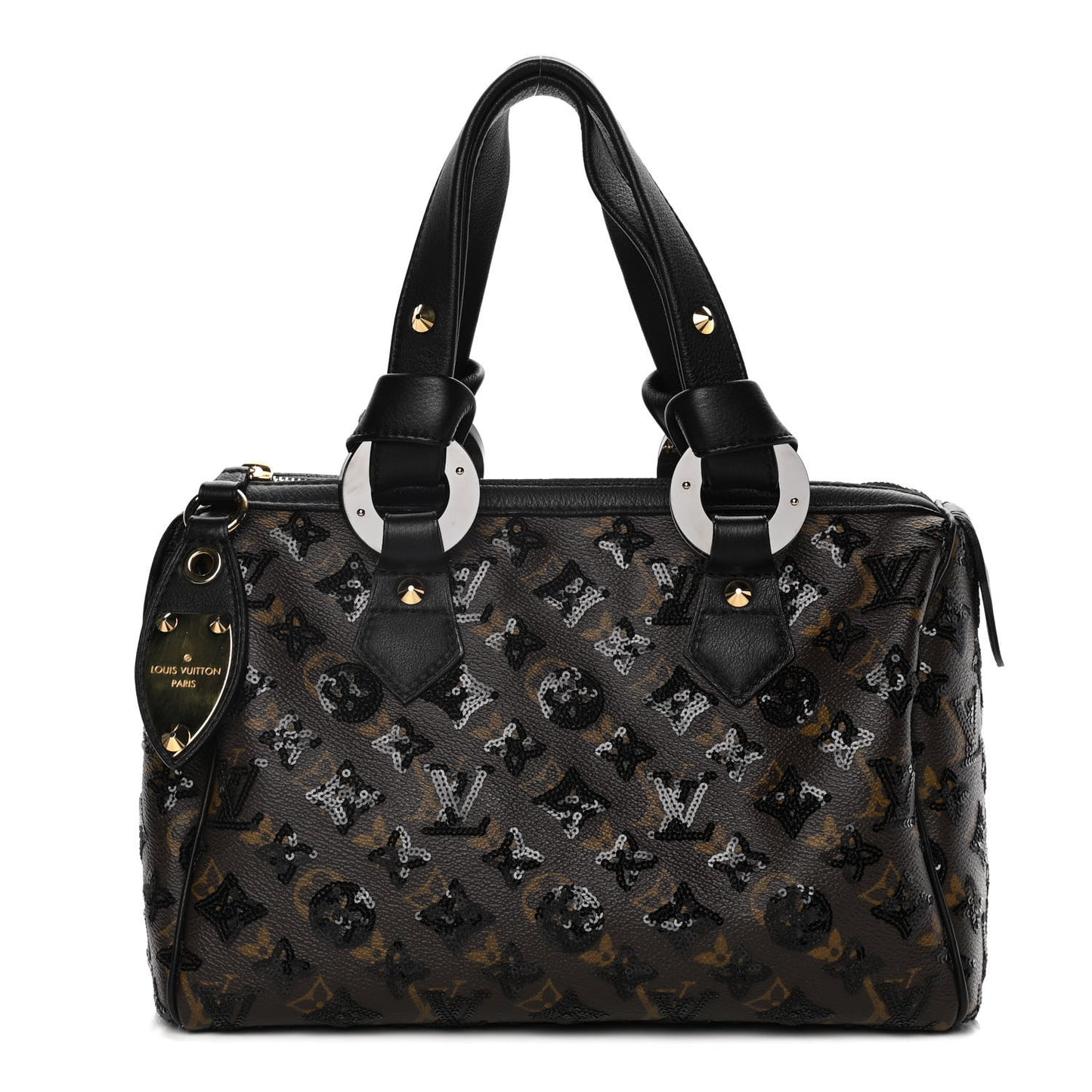 Monogram Sequins Eclipse Speedy 28 Black