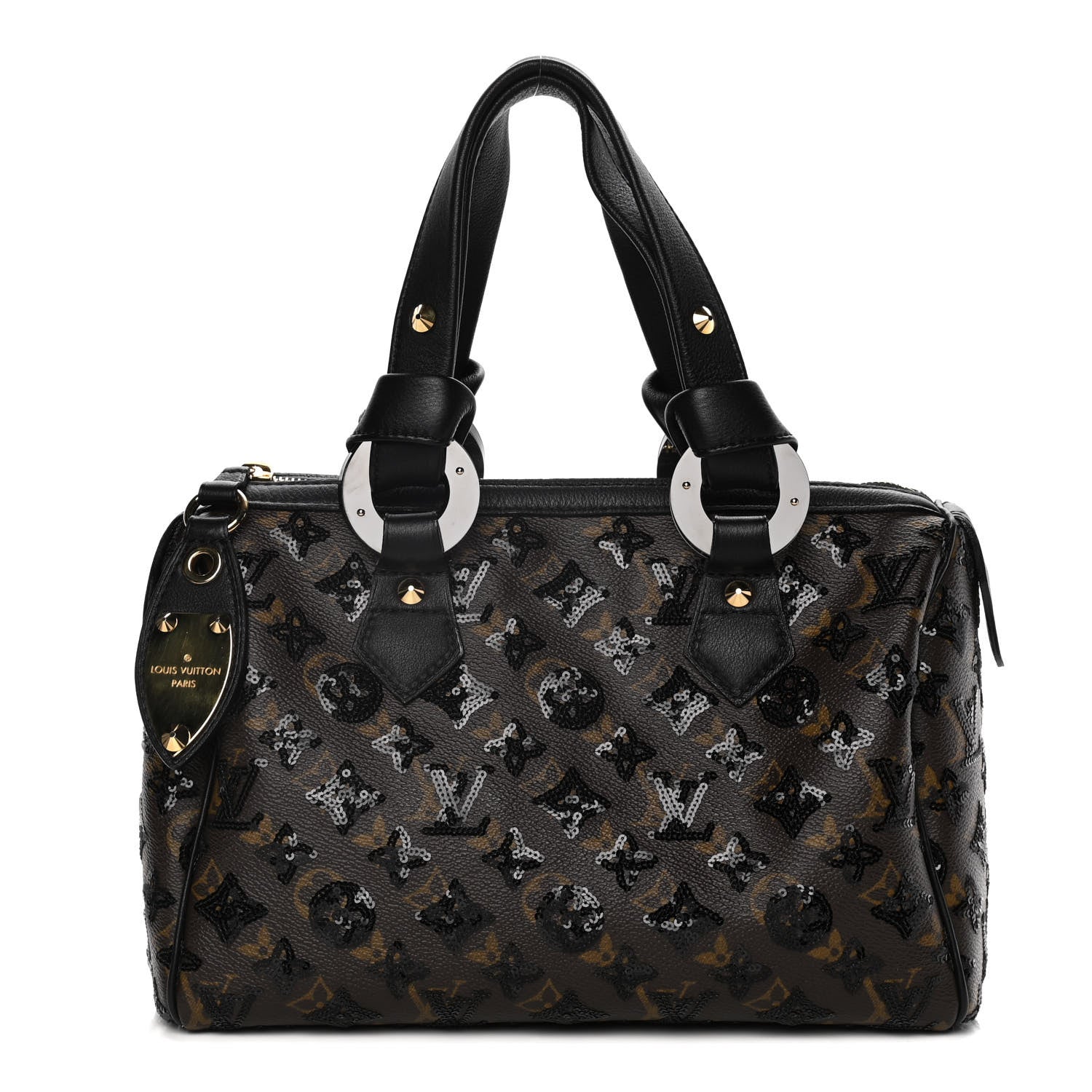 Louis Vuitton Monogram Sequins Eclipse Speedy 28 Black 1 of 11