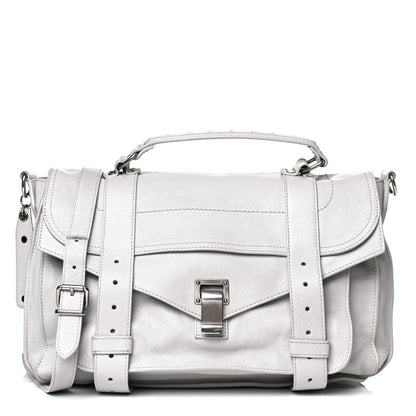 Proenza Schouler Lambskin Medium PS1 Satchel Pale Steel 1 of 15
