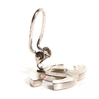 Chanel Crystal CC Logo Clip On Earrings Pink 3 of 4