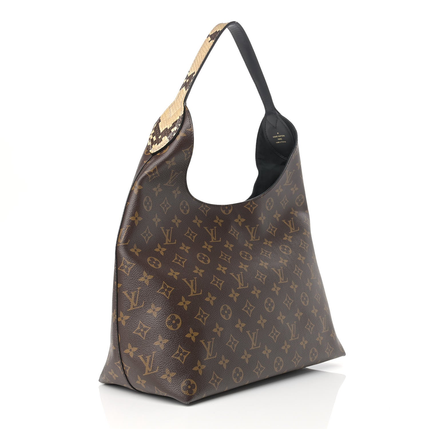Louis Vuitton Python Monogram Flower Hobo 2 of 9