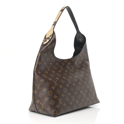 Louis Vuitton Python Monogram Flower Hobo 2 of 9