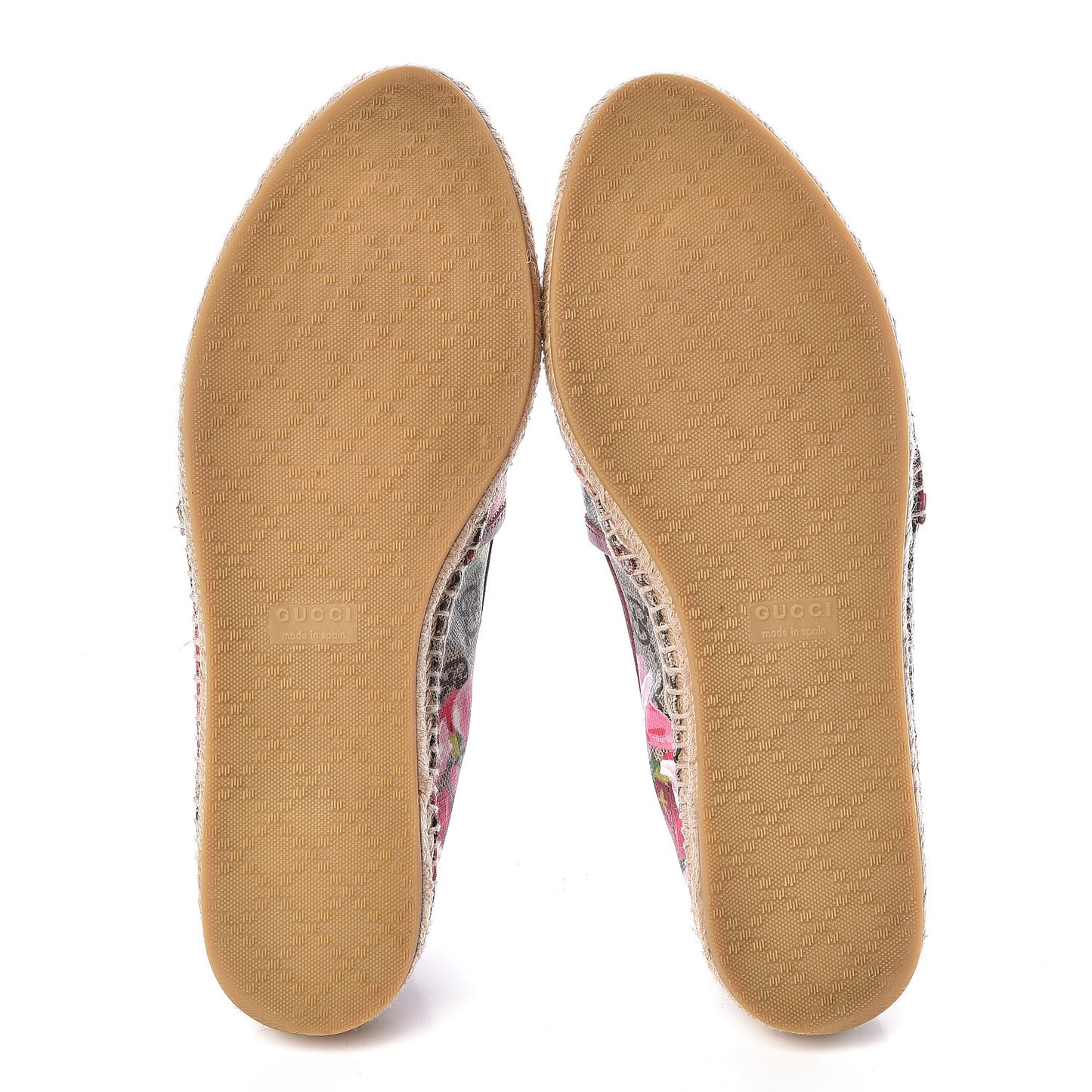 GG Supreme Monogram Blooms Espadrilles 37.5 Beige Multicolor Dry Rose