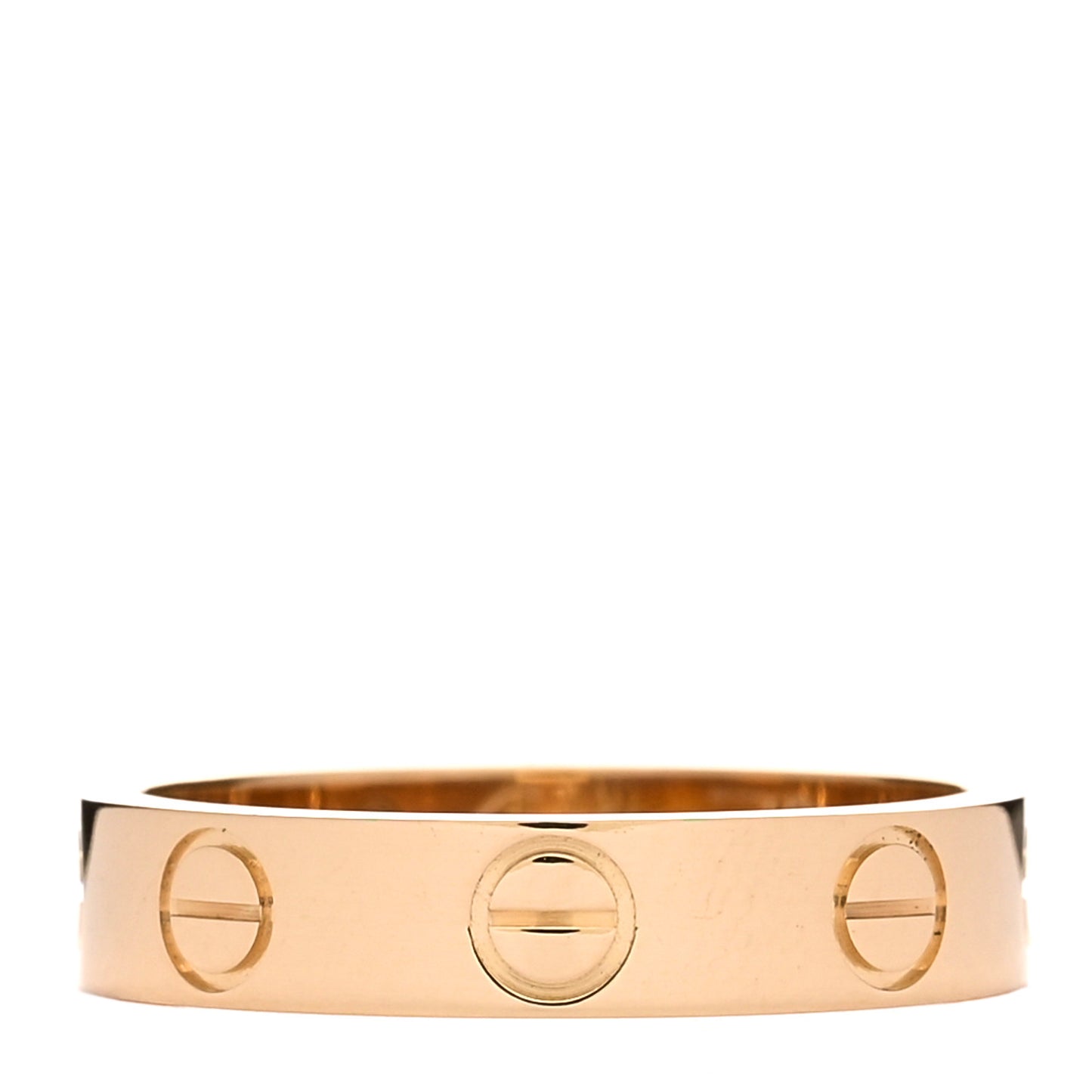 18K Yellow Gold 3.5mm LOVE Wedding Band Ring 47 4