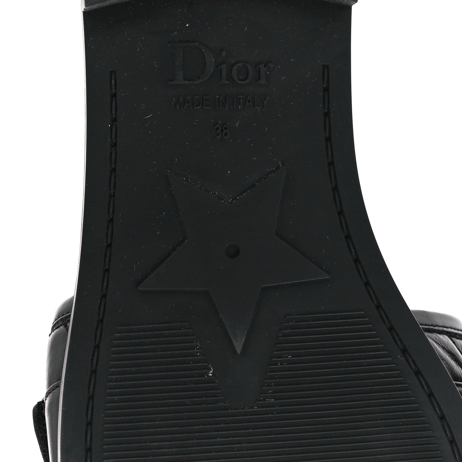 Christian Dior Calfskin Cannage Dio(r)evolution Slide Sandals 38 Black 6 of 9