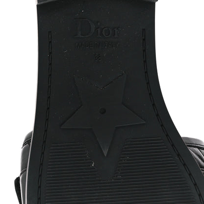 Christian Dior Calfskin Cannage Dio(r)evolution Slide Sandals 38 Black 6 of 9
