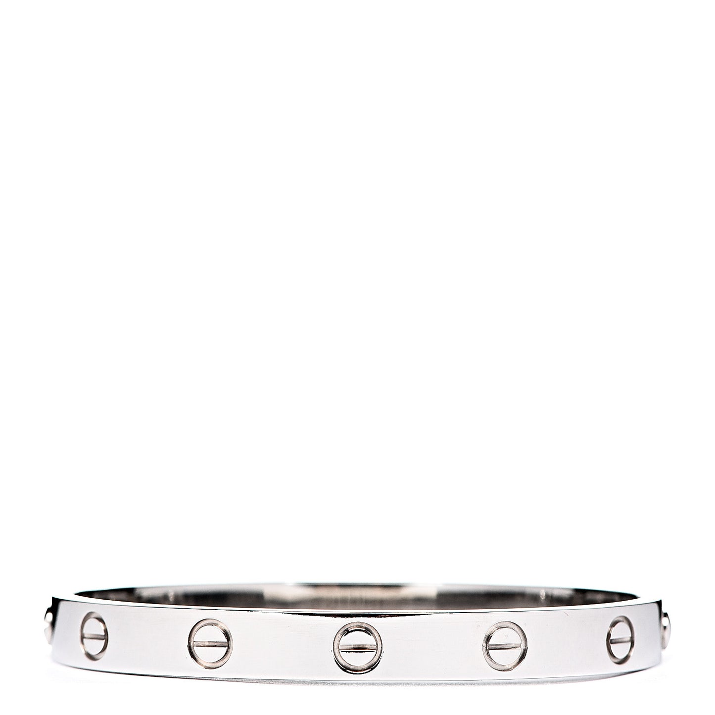 18K White Gold LOVE Bracelet 16