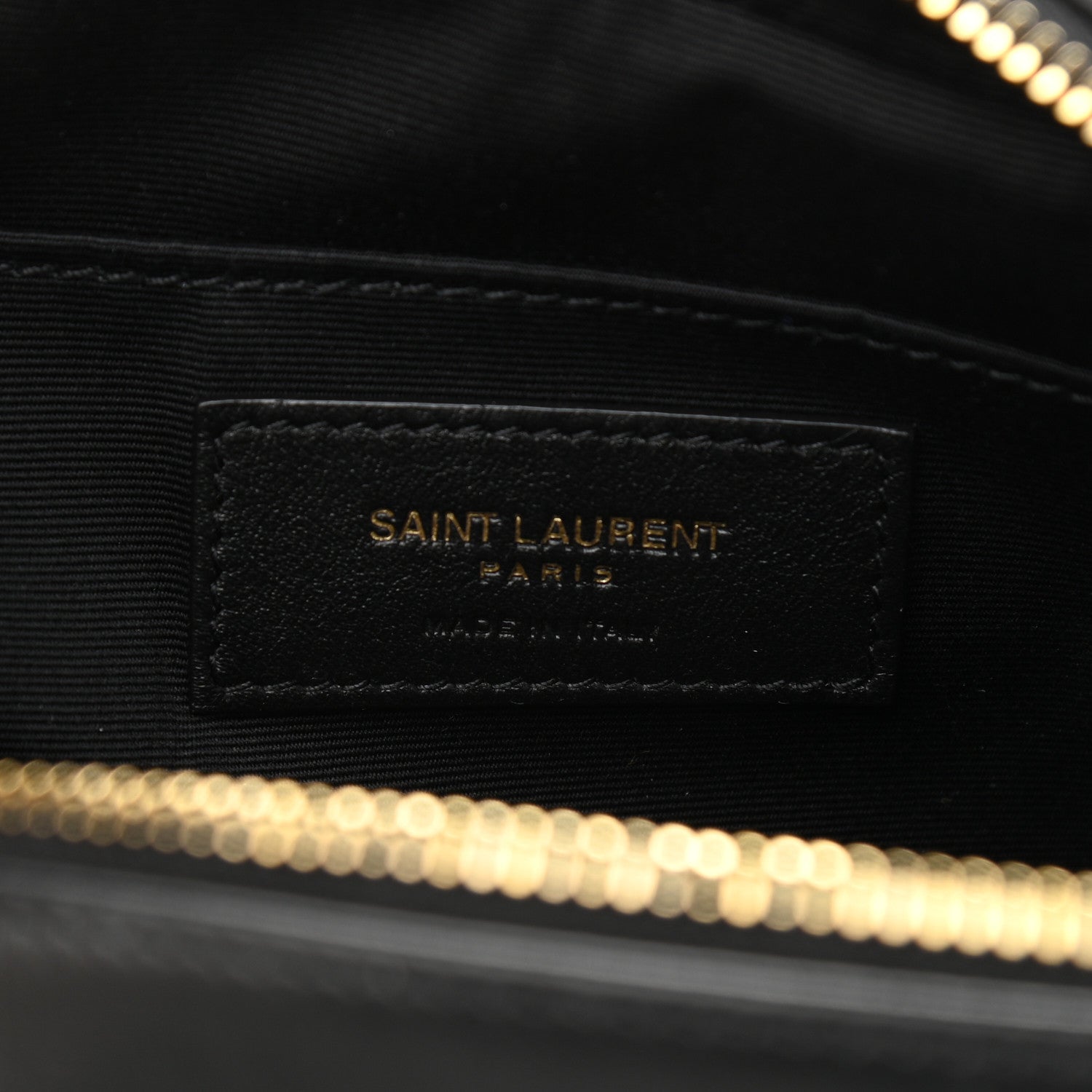 Saint Laurent Calfskin Matelasse Monogram Lou Camera Bag Black 6 of 11