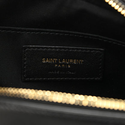 Saint Laurent Calfskin Matelasse Monogram Lou Camera Bag Black 6 of 11