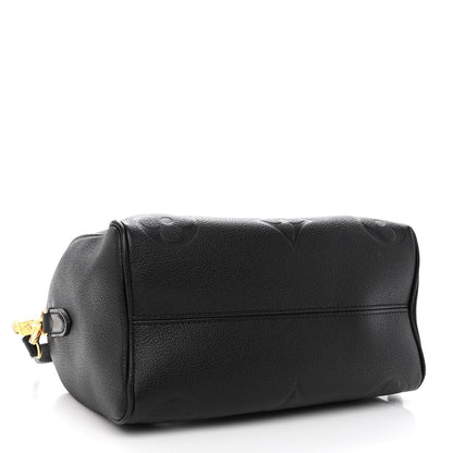 Louis Vuitton Empreinte Monogram Giant Speedy Bandouliere 25 Black 4 of 10