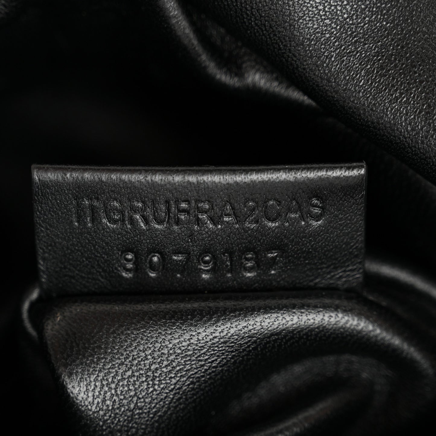 Smooth Calfskin Rose Clutch Black