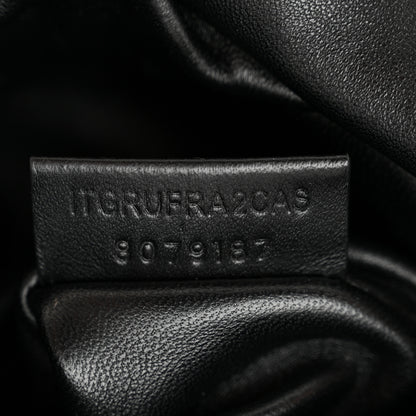 Burberry Smooth Calfskin Rose Clutch Black 7 of 10