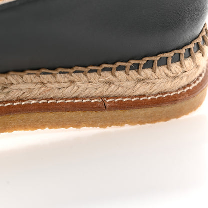 Chanel Lambskin CC Espadrilles 38 Grey Black 11 of 13