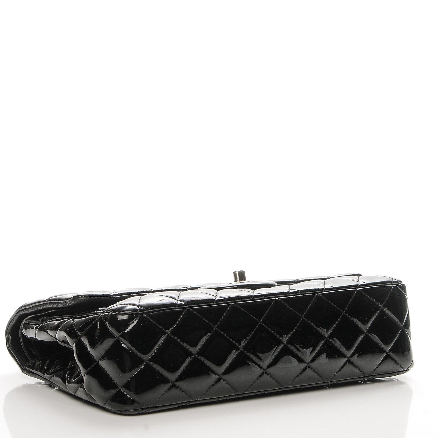 Chanel Patent Quilted Medium Double Flap Black 4 of 8