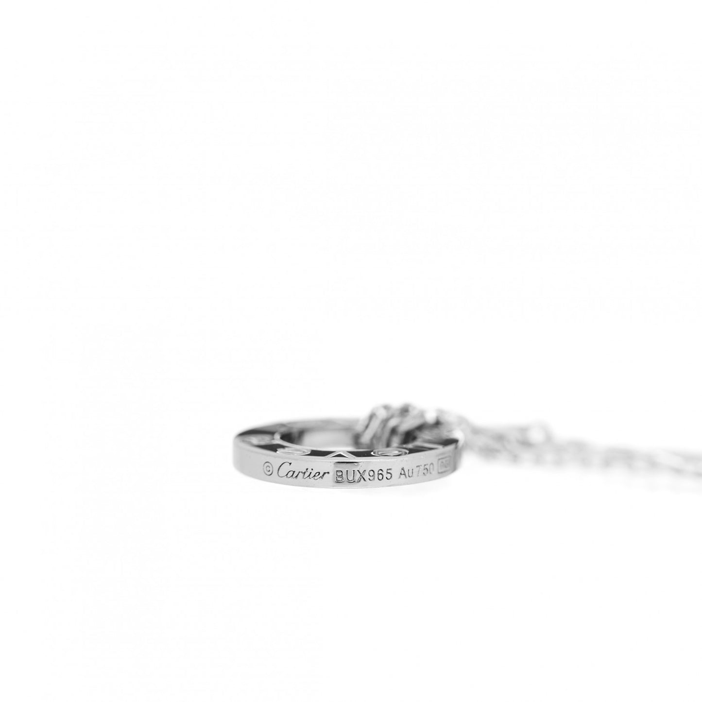 18K White Gold Diamond LOVE Bracelet