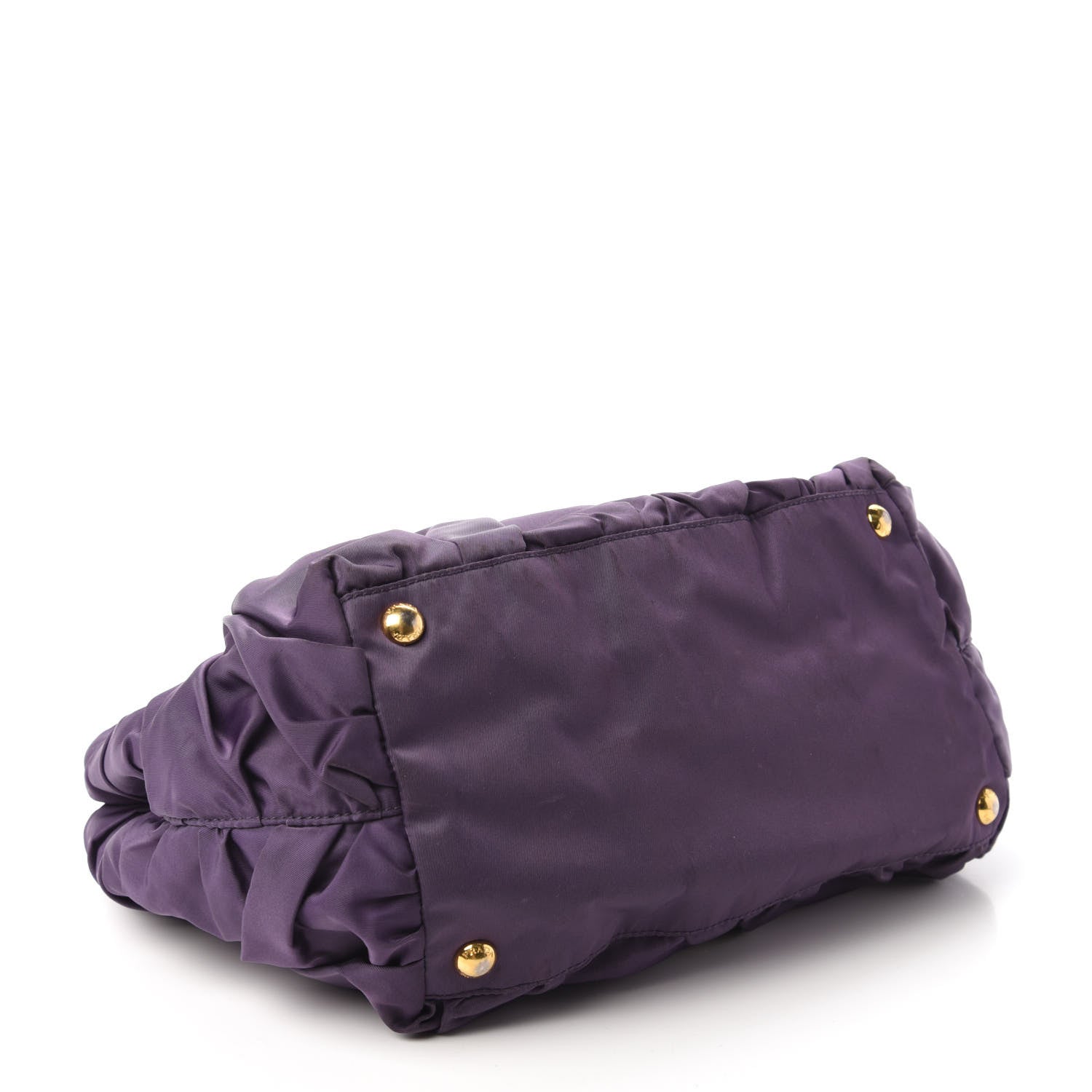 Prada Tessuto Nylon Origami Pleated Handbag Mirtillo 4 of 9