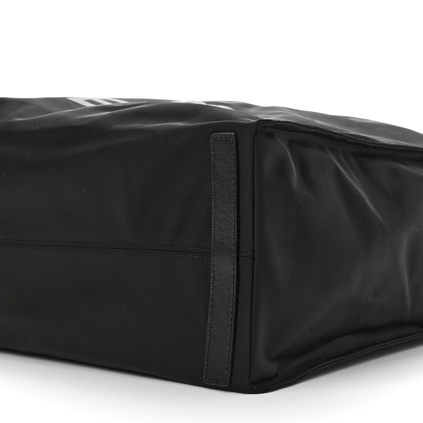 Nylon Logo Tote Black