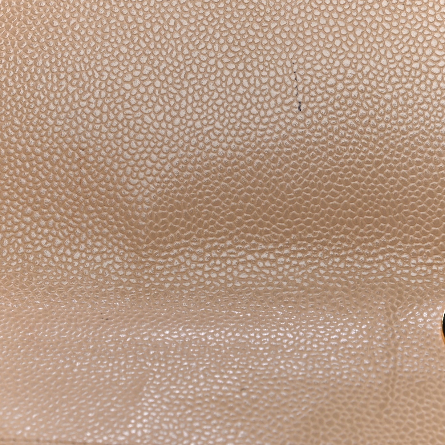 Caviar Quilted Jumbo Single Flap Beige