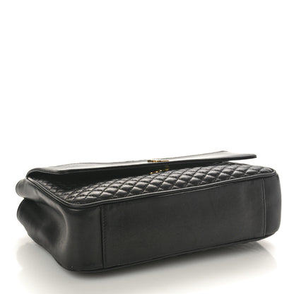 Saint Laurent Lambskin Quilted Victoire Shoulder Bag Black 4 of 10