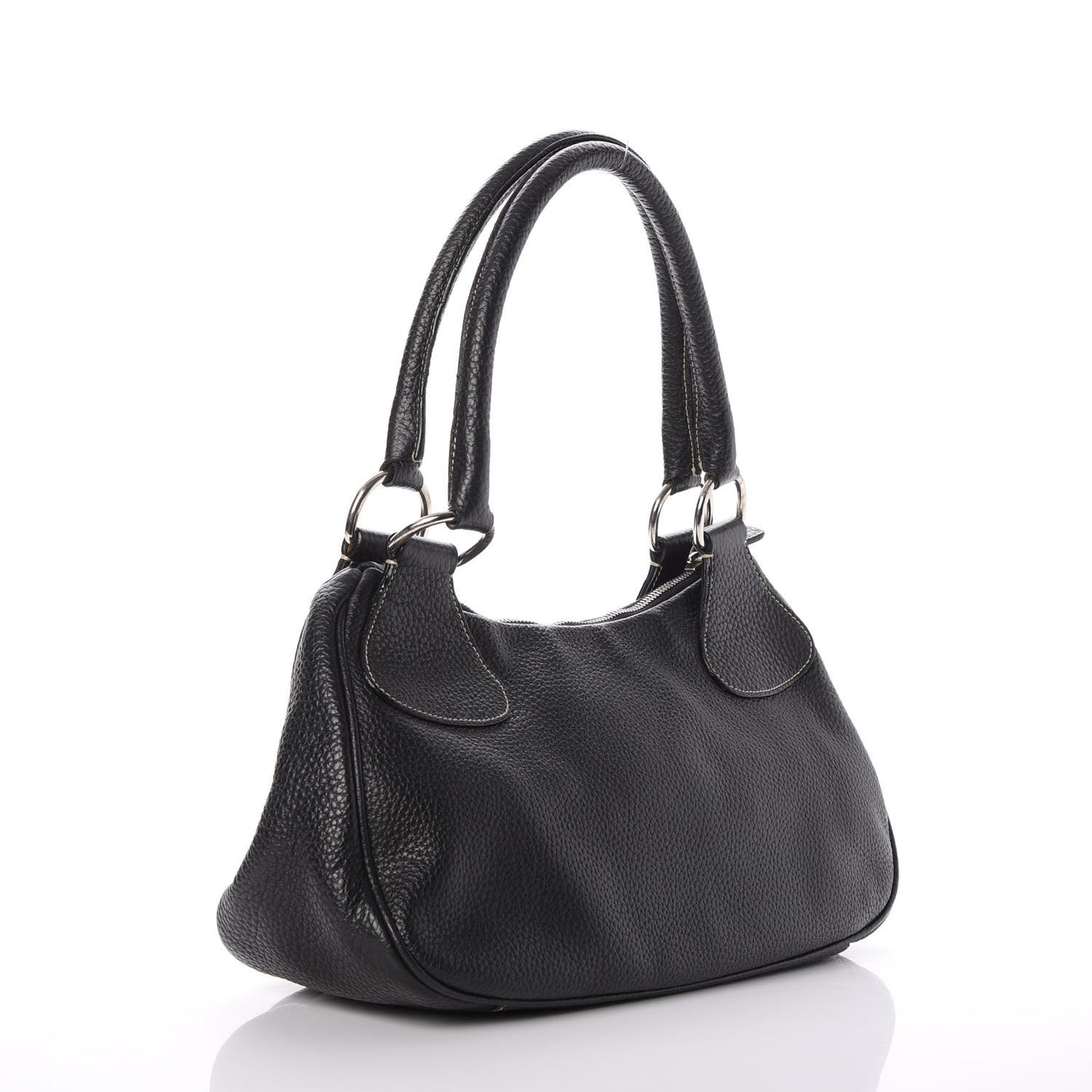 Vitello Daino Box Hobo Nero Black