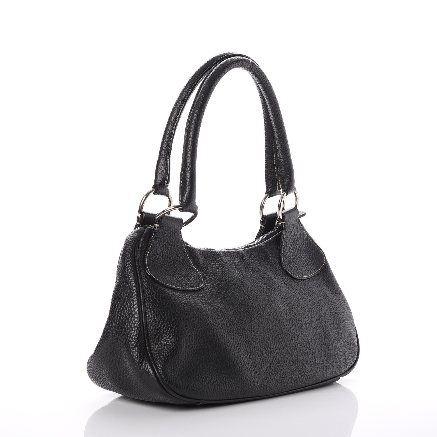 Prada Vitello Daino Box Hobo Nero Black 3 of 7
