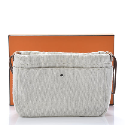 Hermes Canvas Barenia Fourbi 20 PM Pouch Naturel Fauve 8 of 8