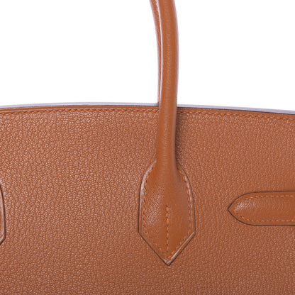 Hermes Chevre Birkin 30 Potiron 31 of 37