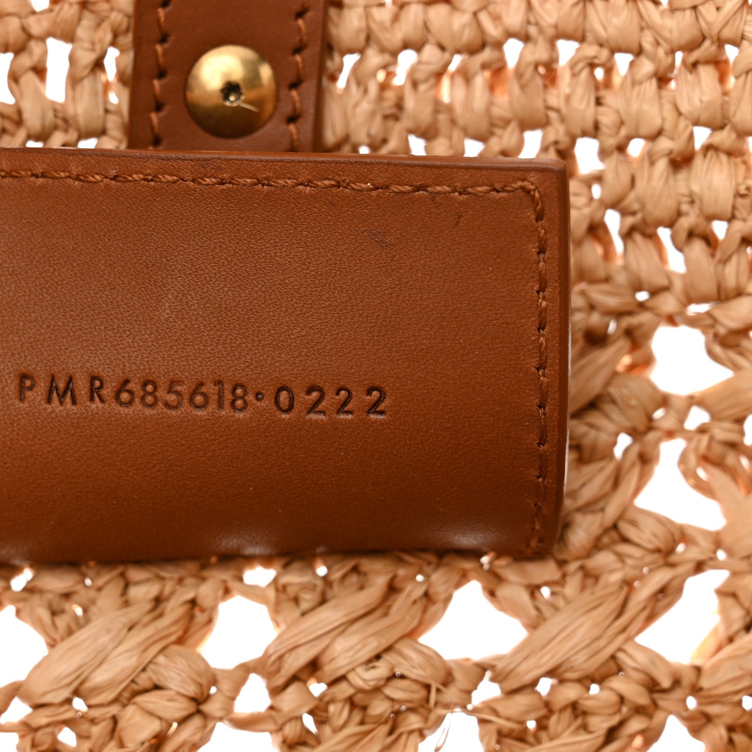 Saint Laurent Raffia Calfskin Small Panier Tote Naturel 7 of 10