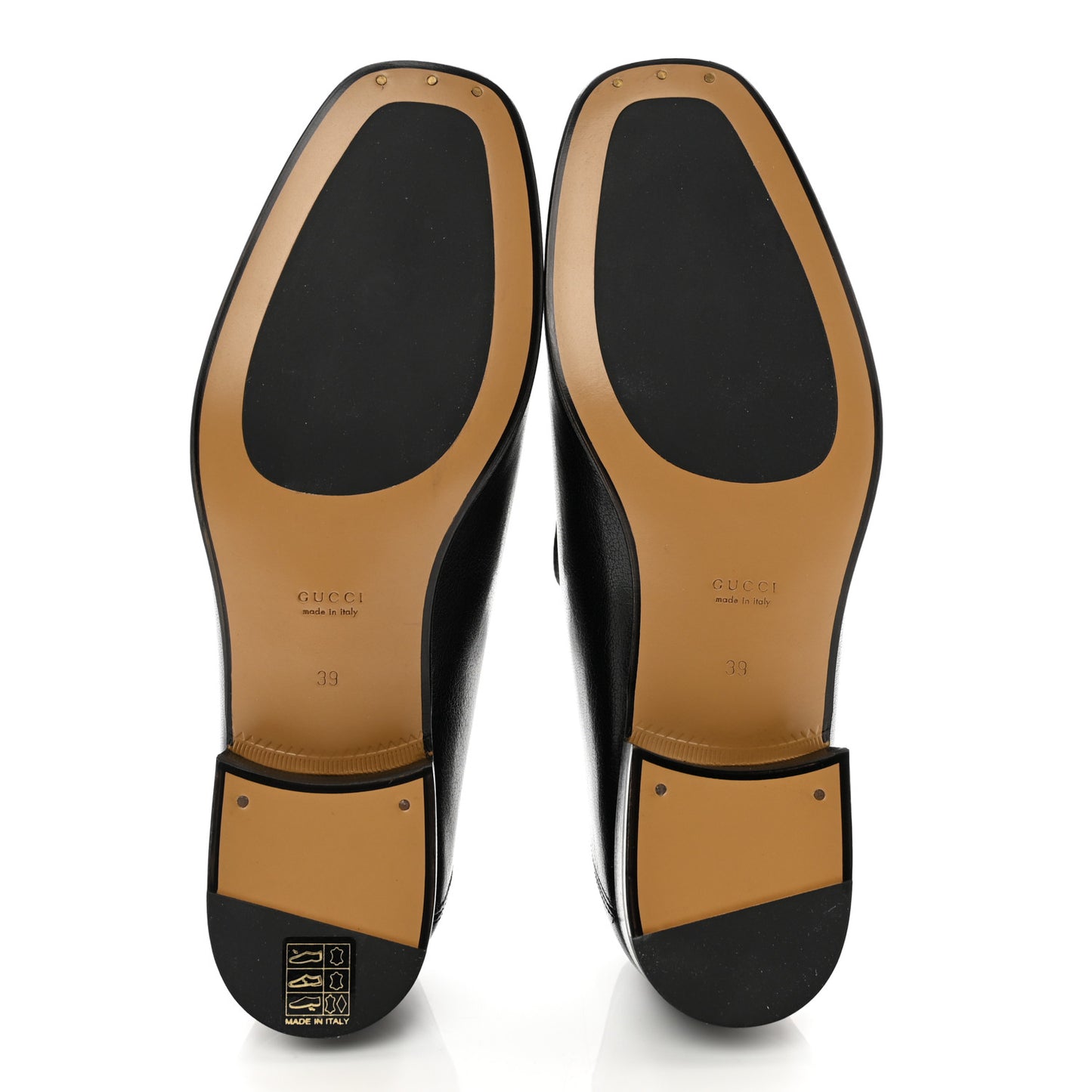 Goatskin Womens Horsebit Mid-Heel Loafers 39 Black