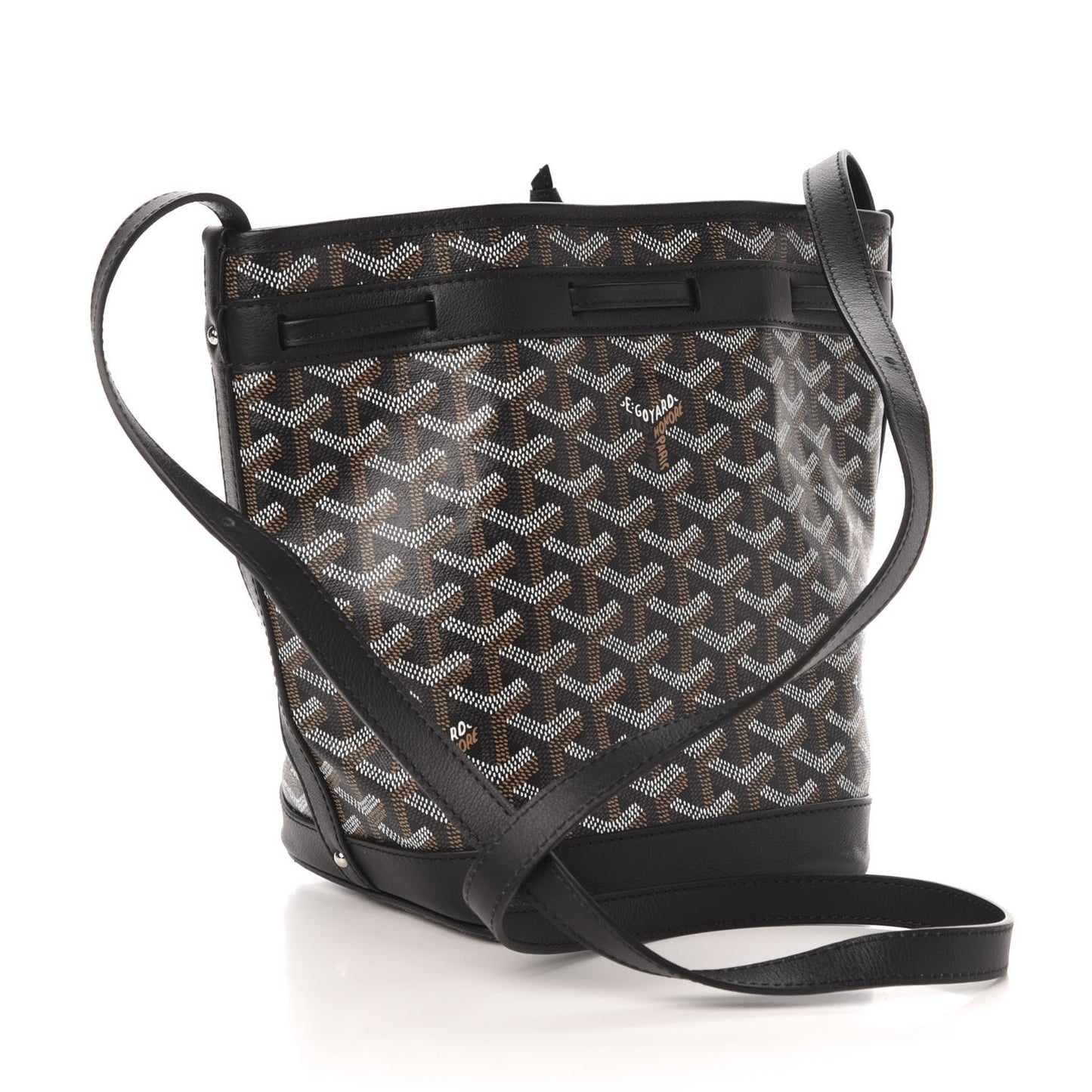 Goyardine Petit Flot Bucket Bag PM Black