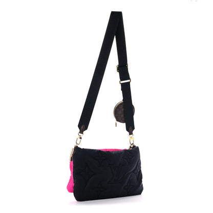 Louis Vuitton Econyl Monogram Pillow Maxi Multi Pochette Accessories Black Fuchsia 3 of 13