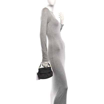 Fendi Zucchino Mini Chef Shoulder Bag Tobacco Moro Black 2 of 12
