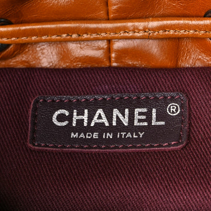 Chanel Glazed Calfskin Shearling Quilted Small Mountain Backpack Brown 5 of 15