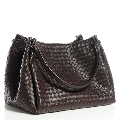 Bottega Veneta Nappa Intrecciato Parachute Bag Ebano 4 of 10