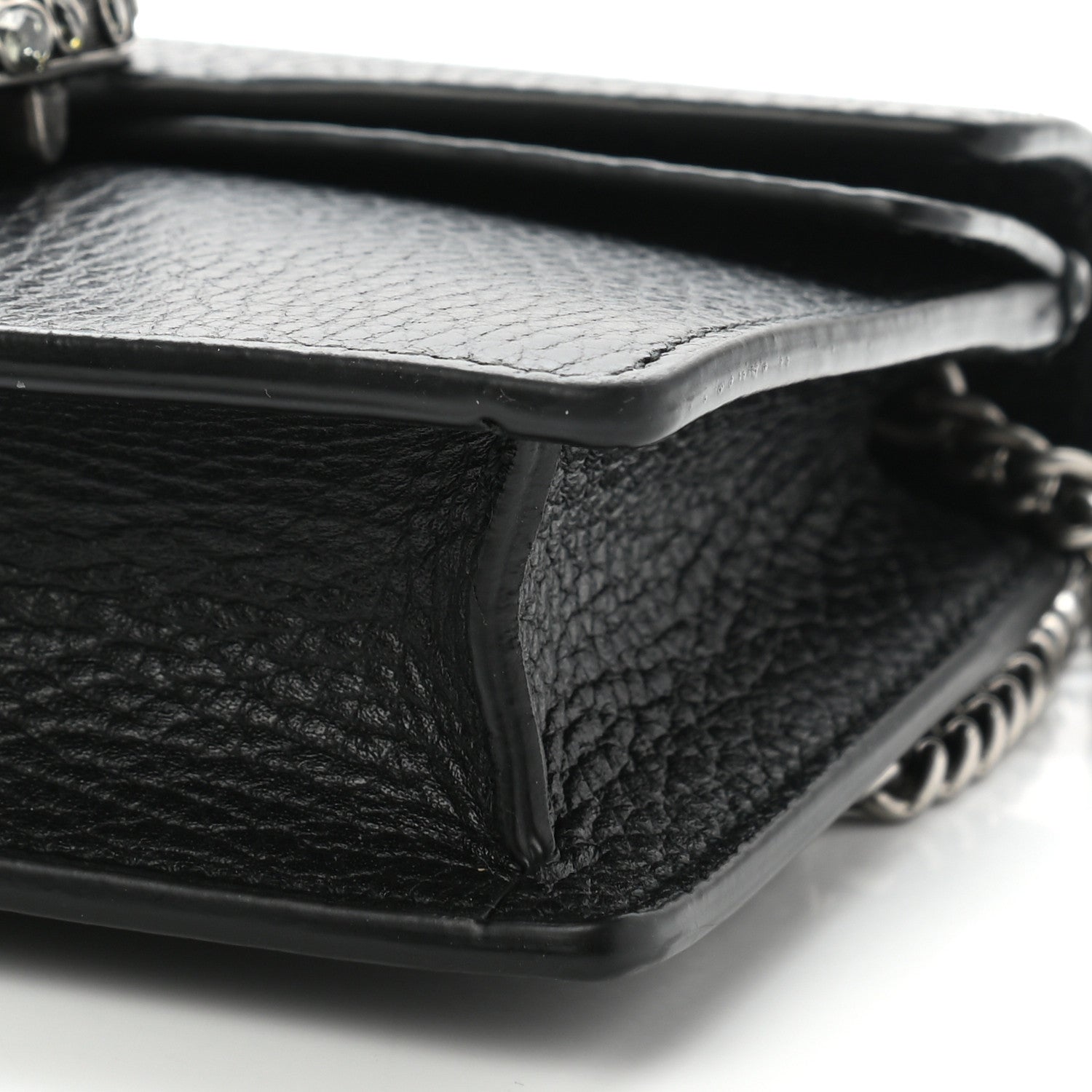 Gucci Calfskin Super Mini Dionysus Shoulder Bag Black 9 of 10