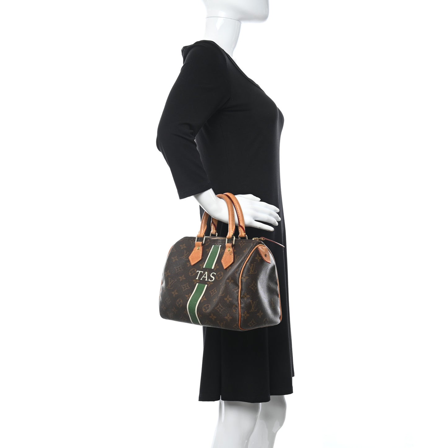 Monogram My LV Heritage Speedy 25 Vert Anglais White