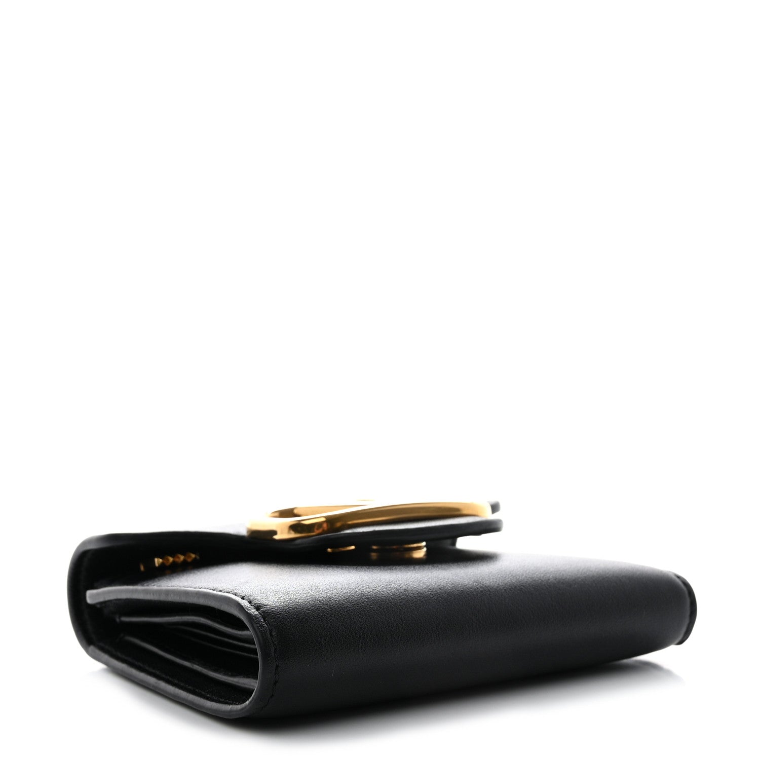Valentino Garavani Calfskin Small Loco Wallet Black 4 of 11