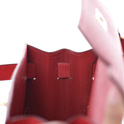 Hermes Epsom Kelly Sellier 28 Rouge Casaque 12 of 33