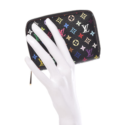 Louis Vuitton Monogram Multicolor Zippy Coin Purse Black Grenade 2 of 6