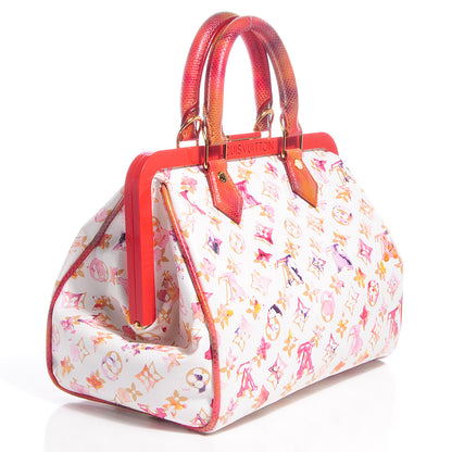 Louis Vuitton Watercolor Aquarelle Frame Speedy White 3 of 7