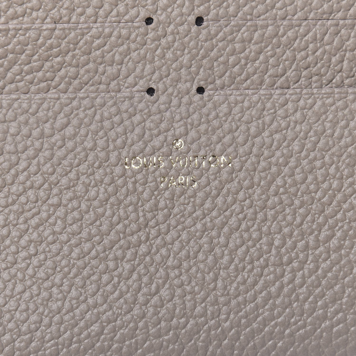 Louis Vuitton Calfskin Felicie Chain Wallet Card Holder Insert Tourterelle 6 of 6