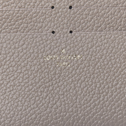 Louis Vuitton Calfskin Felicie Chain Wallet Card Holder Insert Tourterelle 6 of 6