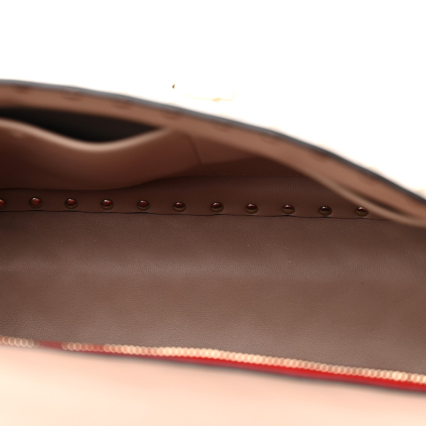 Nappa Large Rockstud Spike Shoulder Bag Poudre